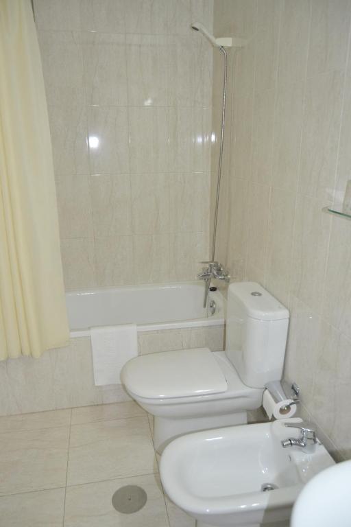 Koupelna v ubytování Hotel Almendra