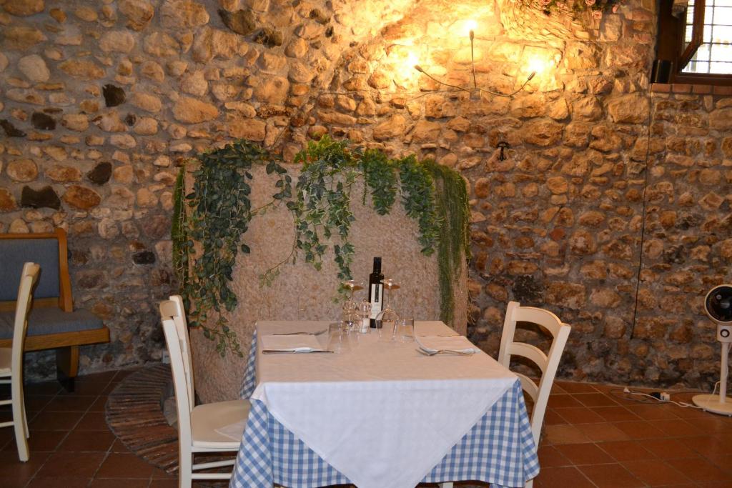 Restaurace v ubytování Albergo Grobberio