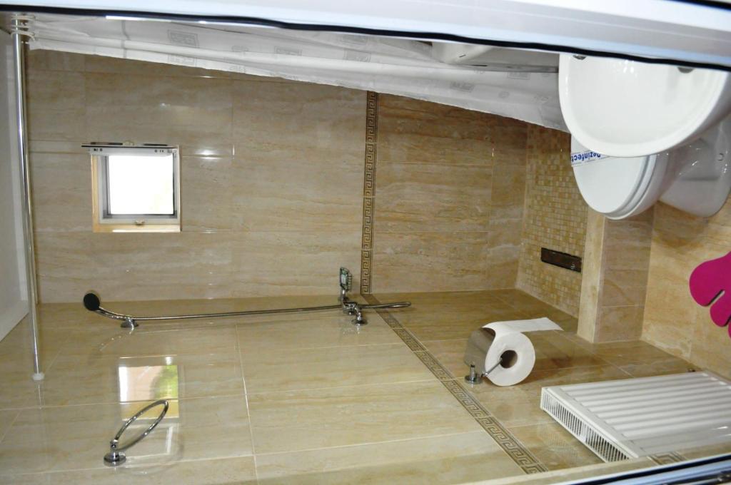 Koupelna v ubytování Hotel Andrei