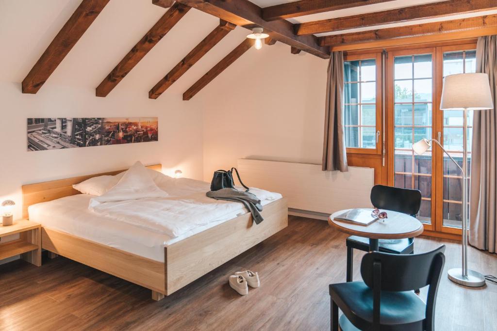 Postel nebo postele na pokoji v ubytování Hotel Müllerhof
