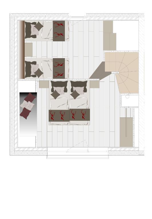 Půdorys ubytování Chalet Tschogerhof Tiers am Rosengarten Dolomiten