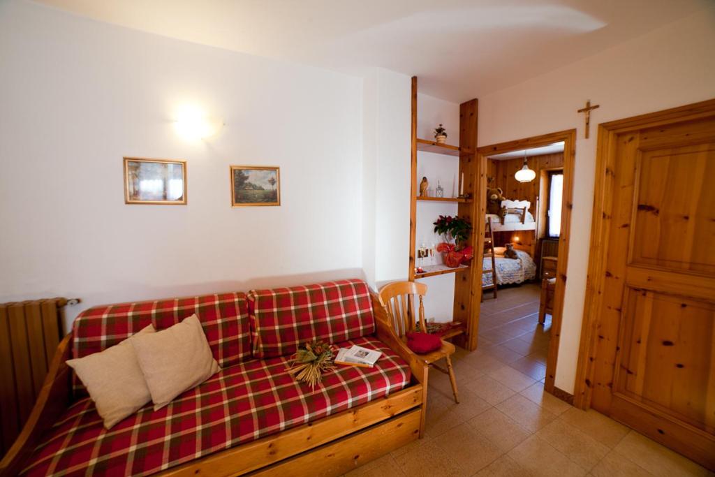 Posezení v ubytování Chalet Bucaneve
