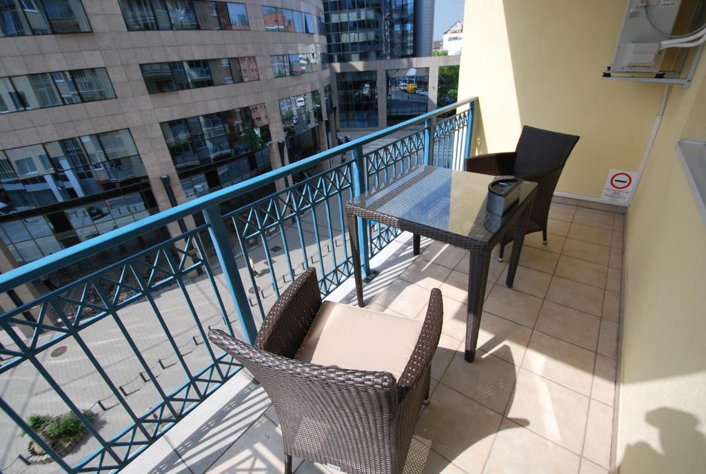 Balkón nebo terasa v ubytování Arpad Bridge Apartments