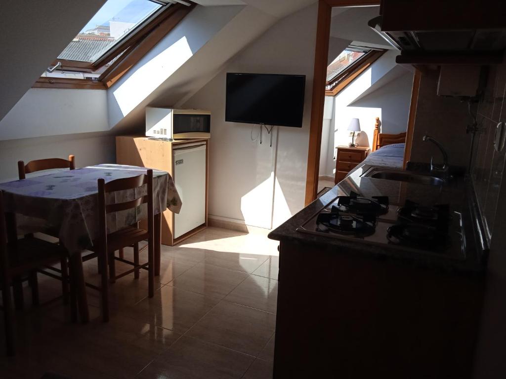 Kuchyňa alebo kuchynka v ubytovaní Apartamentos Turísticos O Pescador