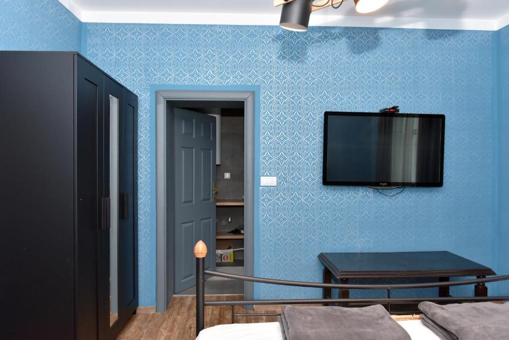 TV a/nebo společenská místnost v ubytování Vacation house Stala la la
