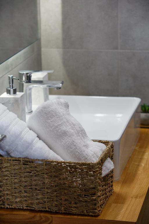 Kúpeľňa v ubytovaní Théa boutique villas sivota II