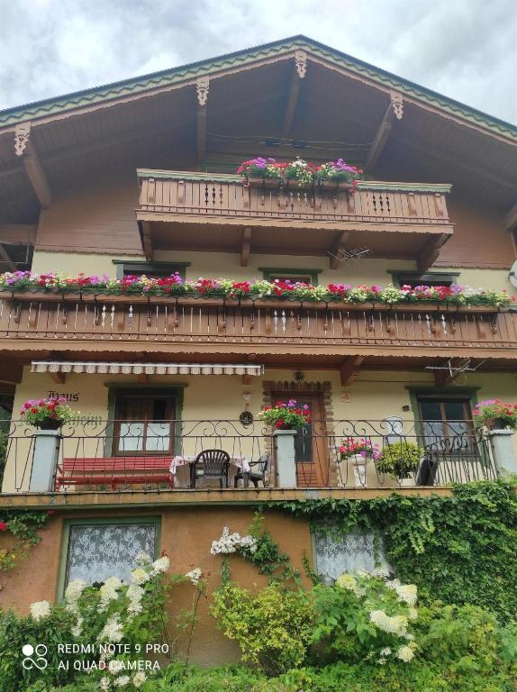 Balkón nebo terasa v ubytování Haus Mühlenheim