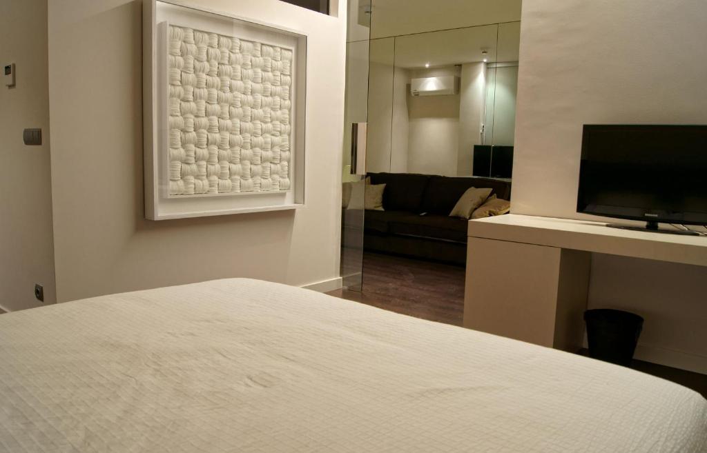 TV a/nebo společenská místnost v ubytování Hotel Rural Valdorba