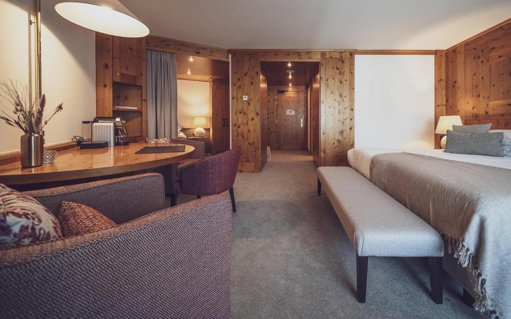 Kuchyň nebo kuchyňský kout v ubytování Hotel Waldhuus