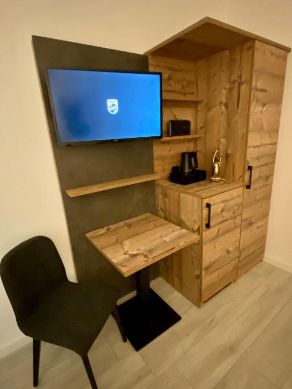 Kuchyň nebo kuchyňský kout v ubytování Hostel Harzer Hof