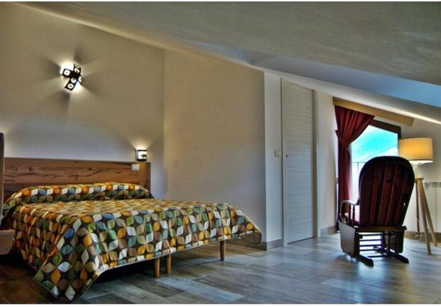 Łóżko lub łóżka w pokoju w obiekcie Casa Hotel Civitella