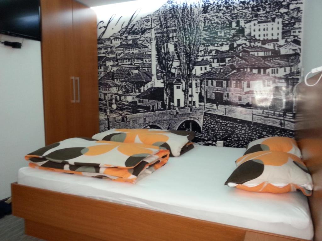 Postel nebo postele na pokoji v ubytování Prenociste Zan