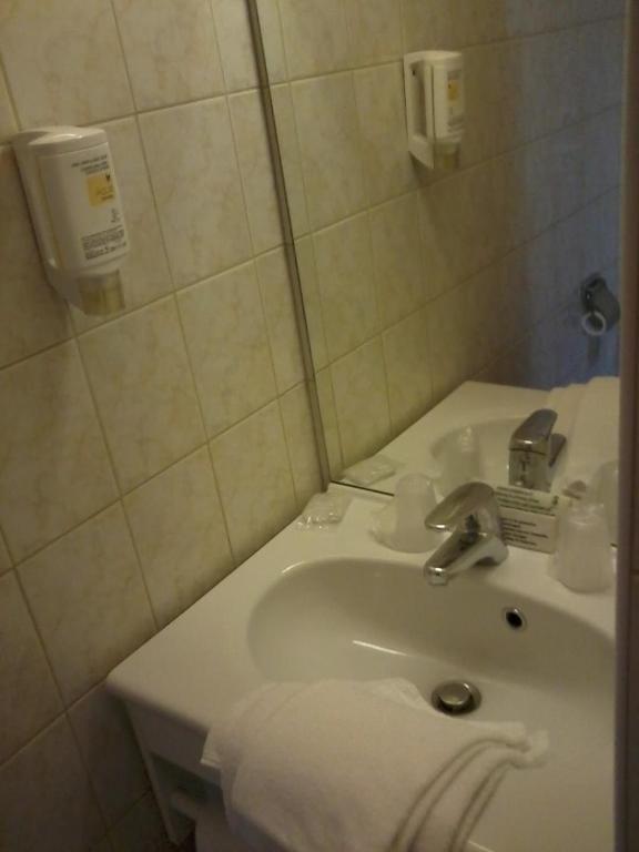 Koupelna v ubytování Hotel Dorele