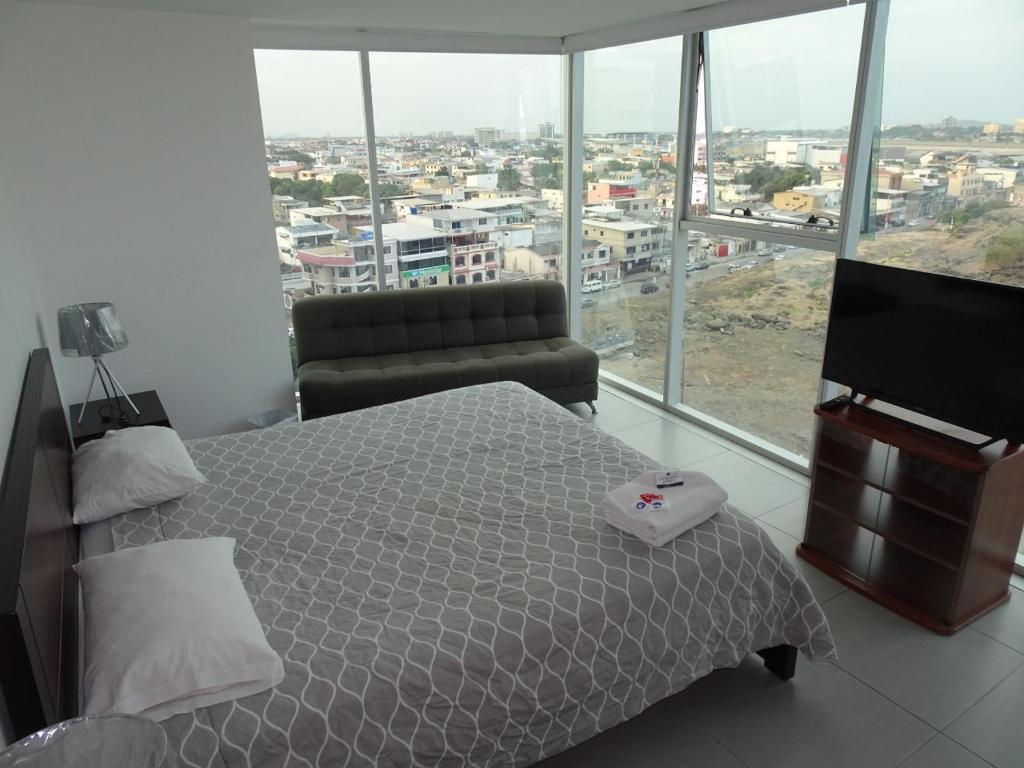 1340 Quo Habitación en Lujoso Departamento a 1 minuto del Aeropuerto - Double Room With Private Bathroom