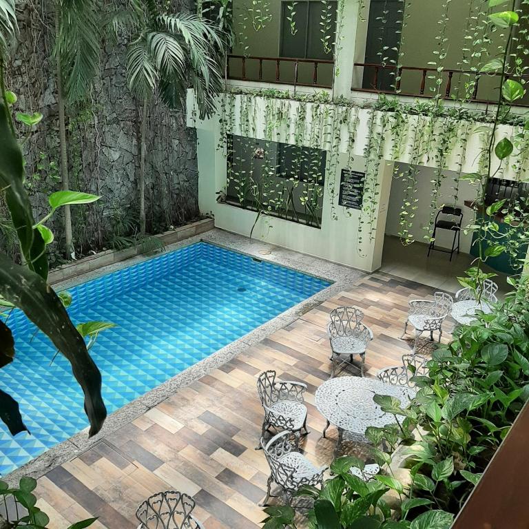 Bazén v ubytování Hotel Kyrios Veracruz nebo v jeho okolí