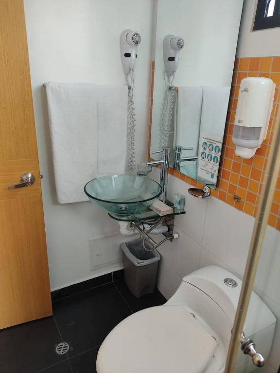 Koupelna v ubytování Hotel Dorado Ferial
