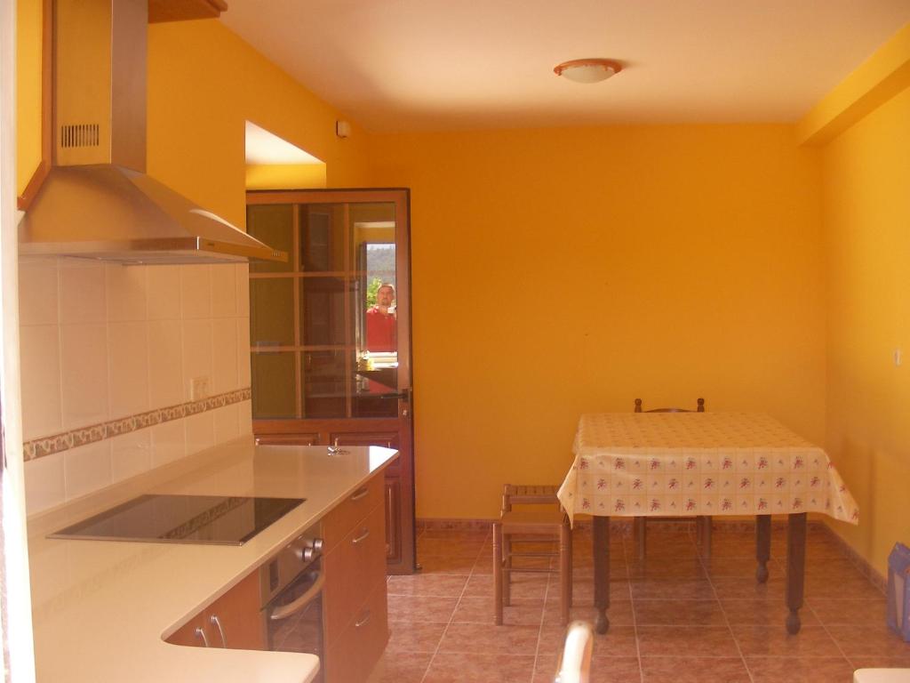 Kuchyň nebo kuchyňský kout v ubytování Tranquila casa de campo en Cedeira