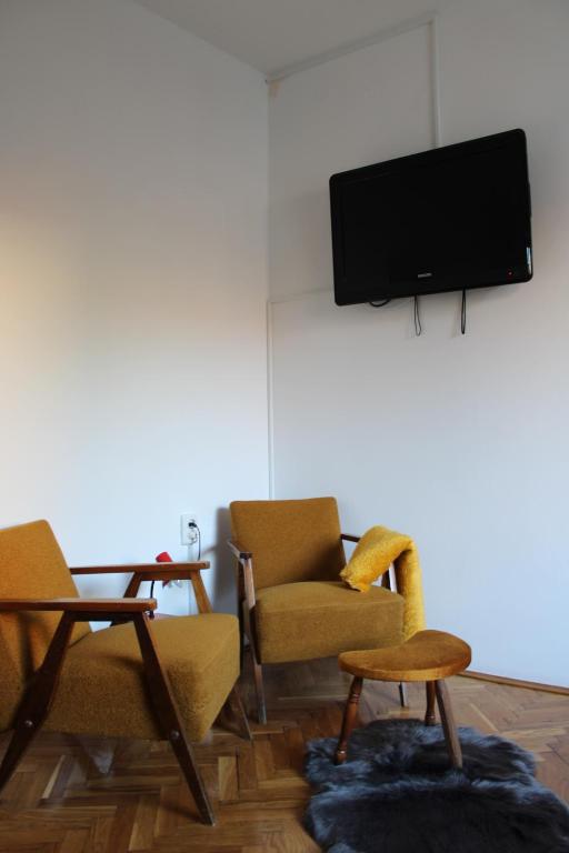 TV a/nebo společenská místnost v ubytování Studio apartman Hinko