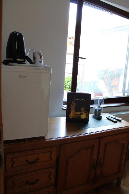 Kuchyň nebo kuchyňský kout v ubytování Studio apartman Hinko