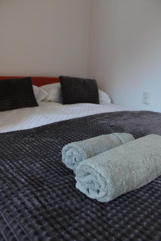 Postel nebo postele na pokoji v ubytování Studio apartman Hinko