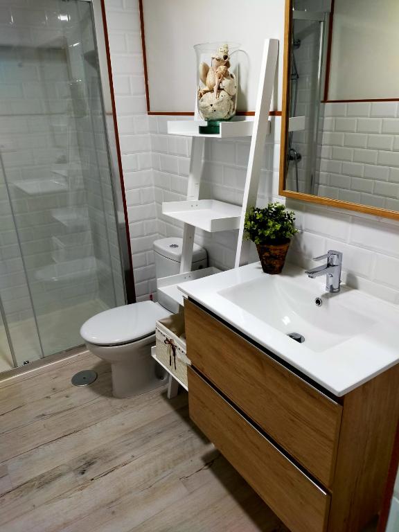 Koupelna v ubytování Casa Los Herreros
