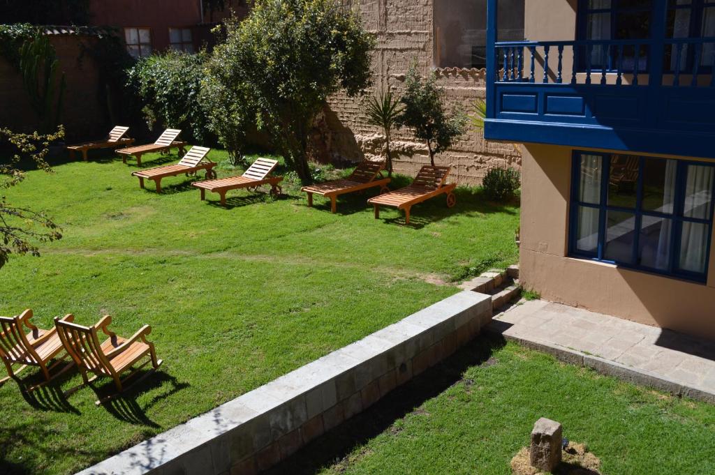 Zahrada ubytování Tierra Viva Cusco San Blas