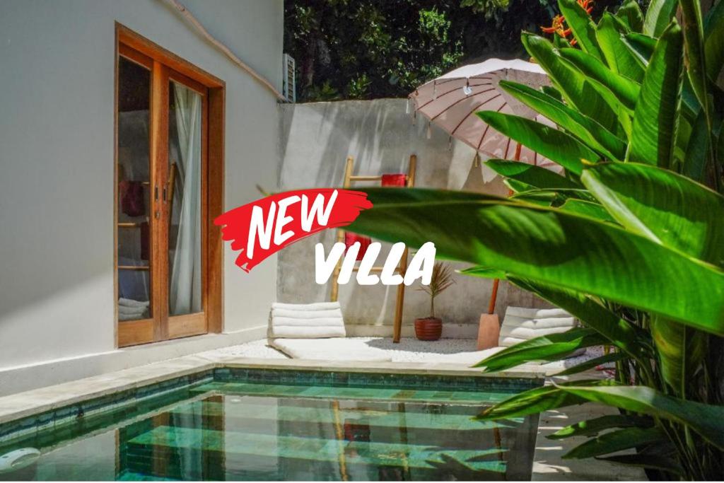 Villa nueva con piscina en una casa en Kokoi Villas en Kuta Lombok