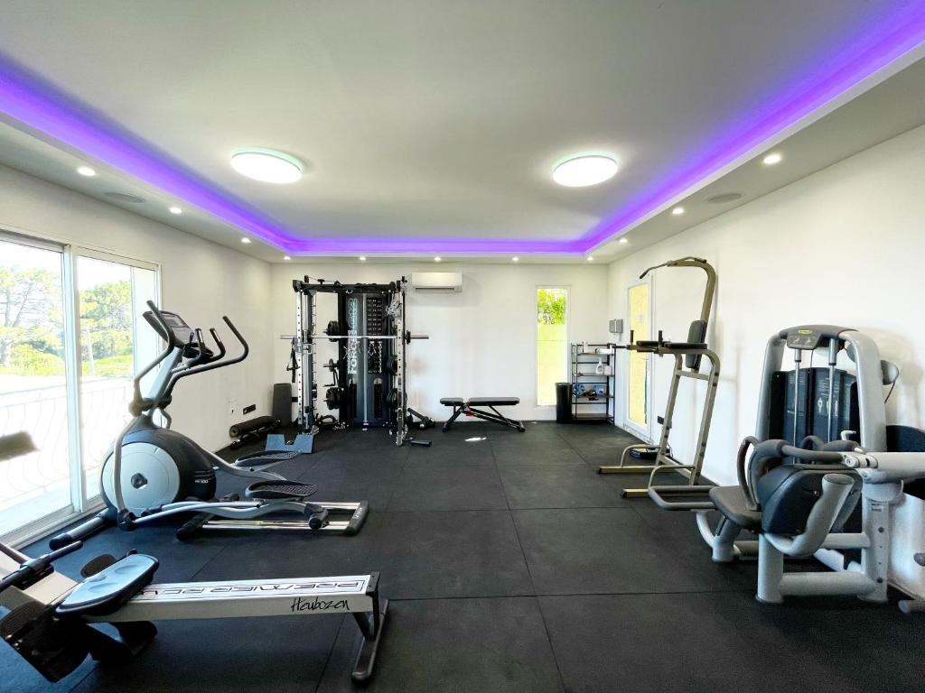 Fitness centrum a/nebo fitness zařízení v ubytování Residence Canella