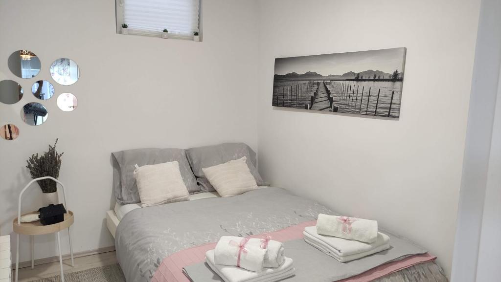 Postel nebo postele na pokoji v ubytování Daily rent apartment Zagreb