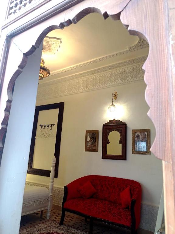 Posezení v ubytování Riad Dar Arsama