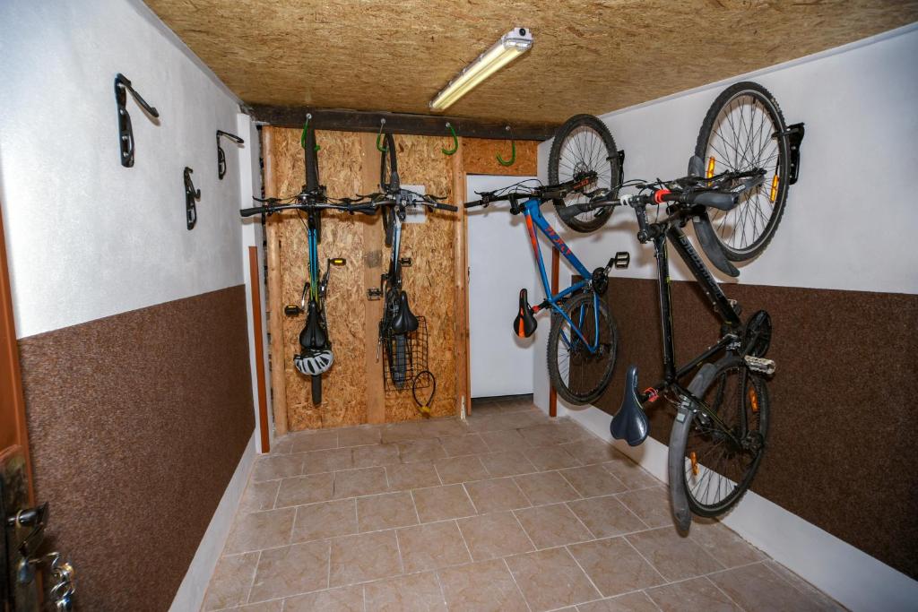 Jízda na kole v ubytování Ubytování Pod Světem-rodinný dům nebo okolí