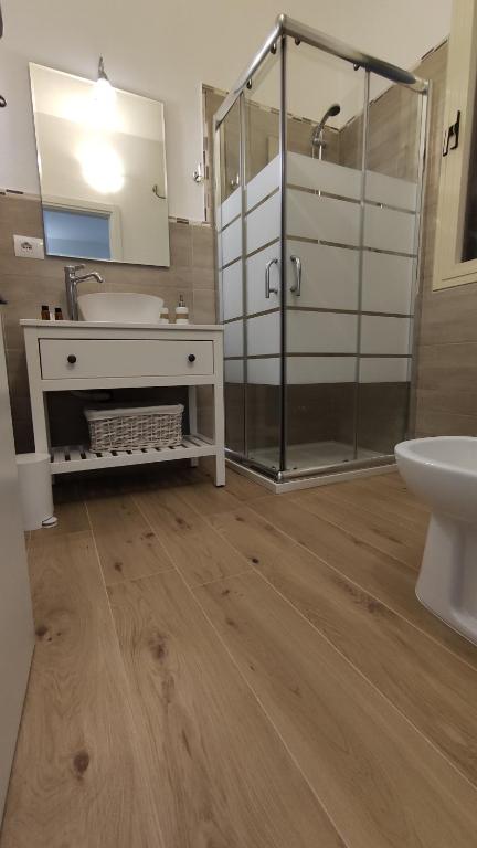 Koupelna v ubytování B&B Va' Pensiero