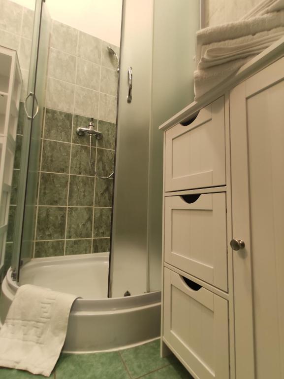 Koupelna v ubytování Apartmán Viky, Karlovice 251, 79323 Karlovice