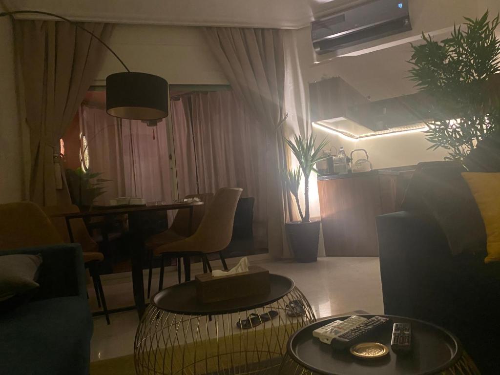 Posezení v ubytování Appartment Rhizlane