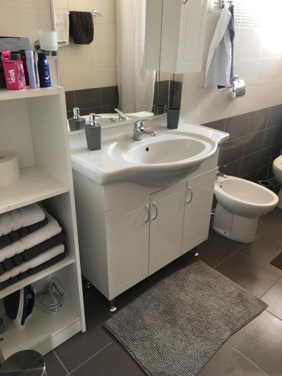 Koupelna v ubytování Apartman Lina
