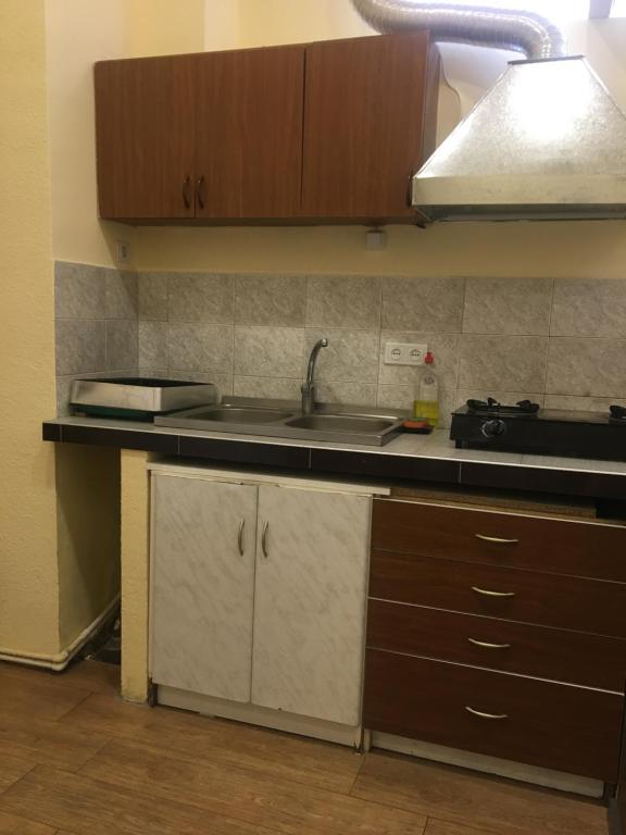 Kuchyň nebo kuchyňský kout v ubytování Kataryn Hostel