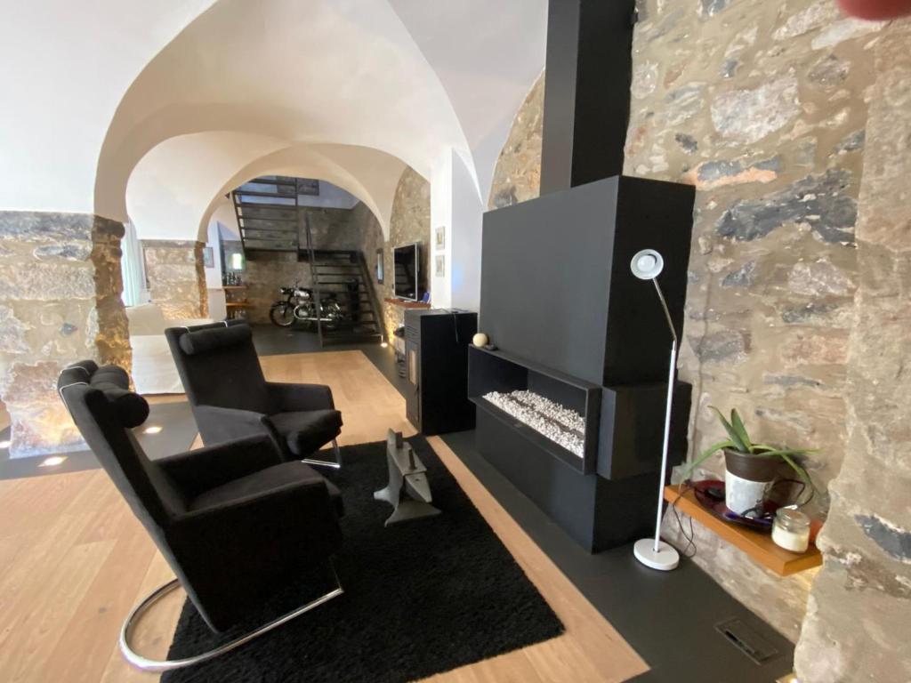 Posezení v ubytování Casa Rural el Serrat de Baix