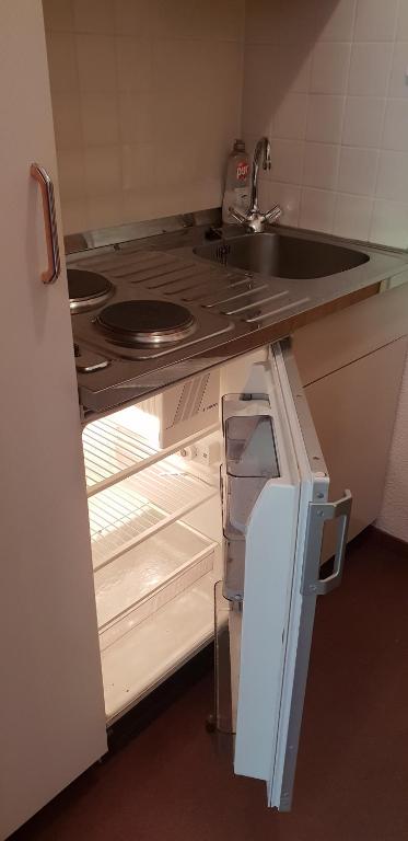 Kuchyň nebo kuchyňský kout v ubytování 2 Zimmer Mitterdorf