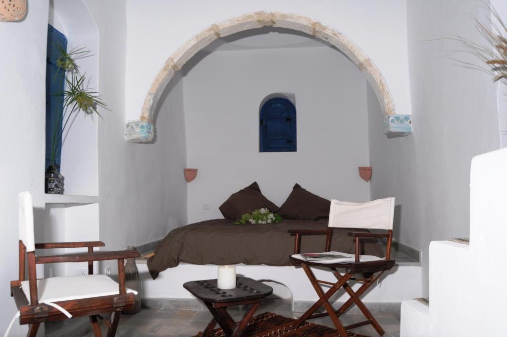 Posezení v ubytování Dar Ennour Djerbahood Erriadh