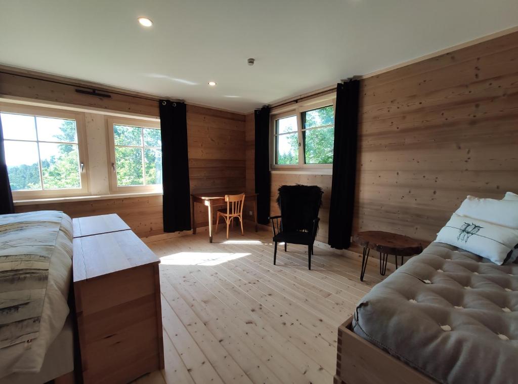 Postel nebo postele na pokoji v ubytování Maison Le ROZET