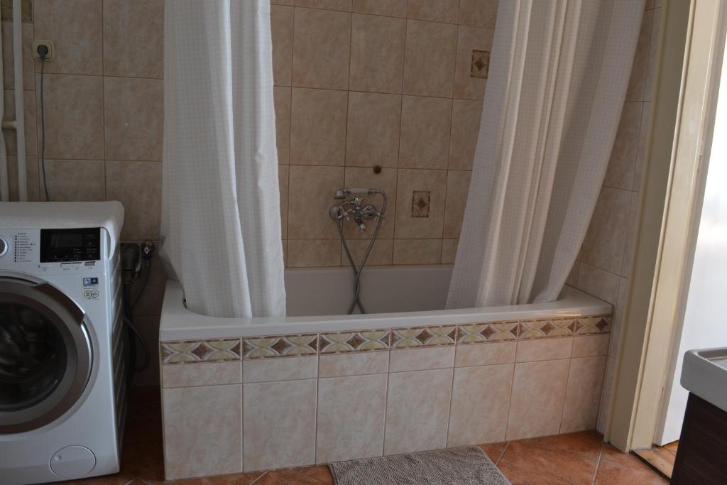 Kúpeľňa v ubytovaní Paprika Apartment Grand