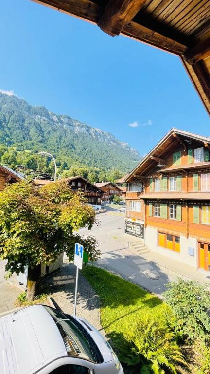 Nespecifikovaný výhled na hory nebo výhled na hory při pohledu z apartmánu