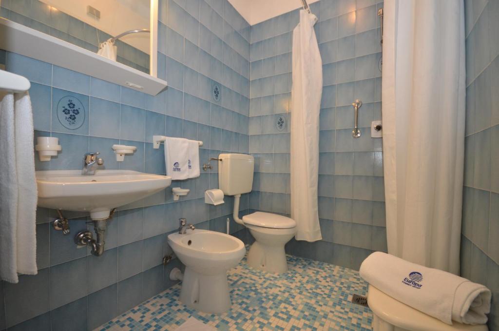 Koupelna v ubytování Aparthotel Pineda