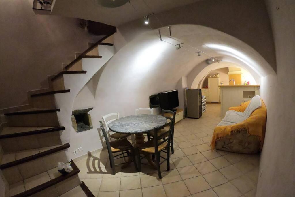Posezení v ubytování Gîte Ispagnac