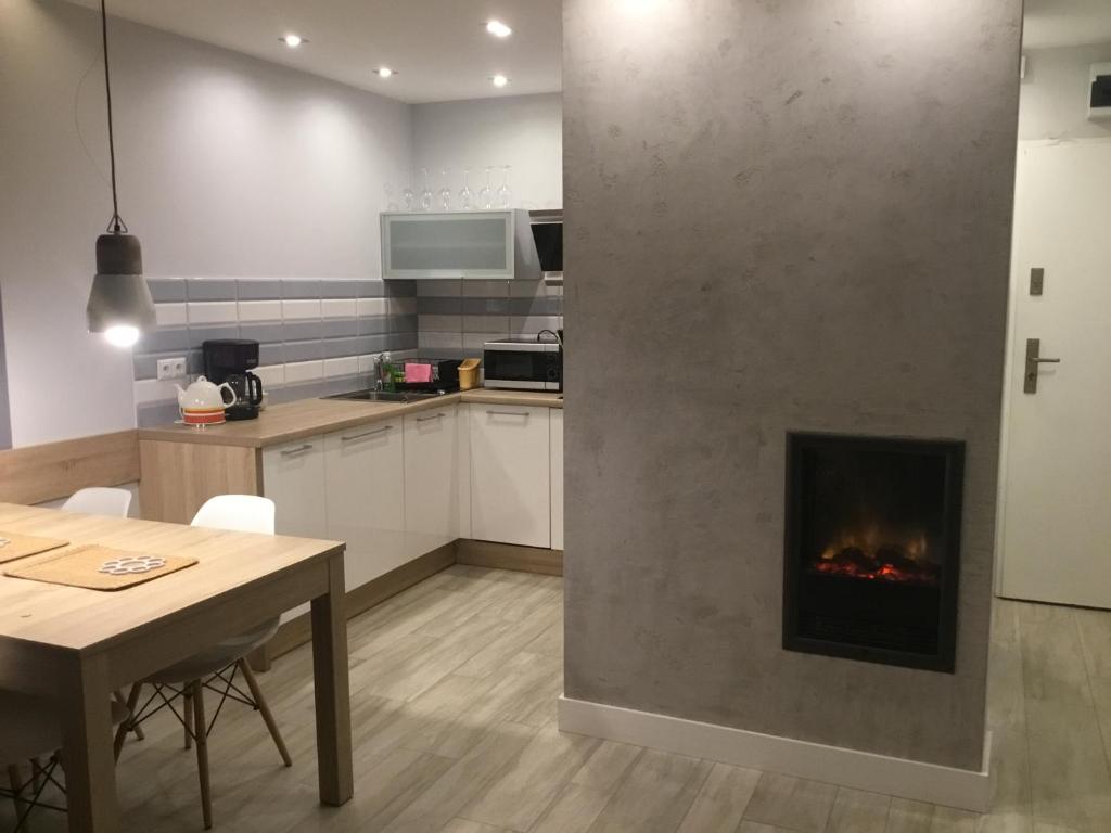 Kuchyňa alebo kuchynka v ubytovaní Apartament Morski