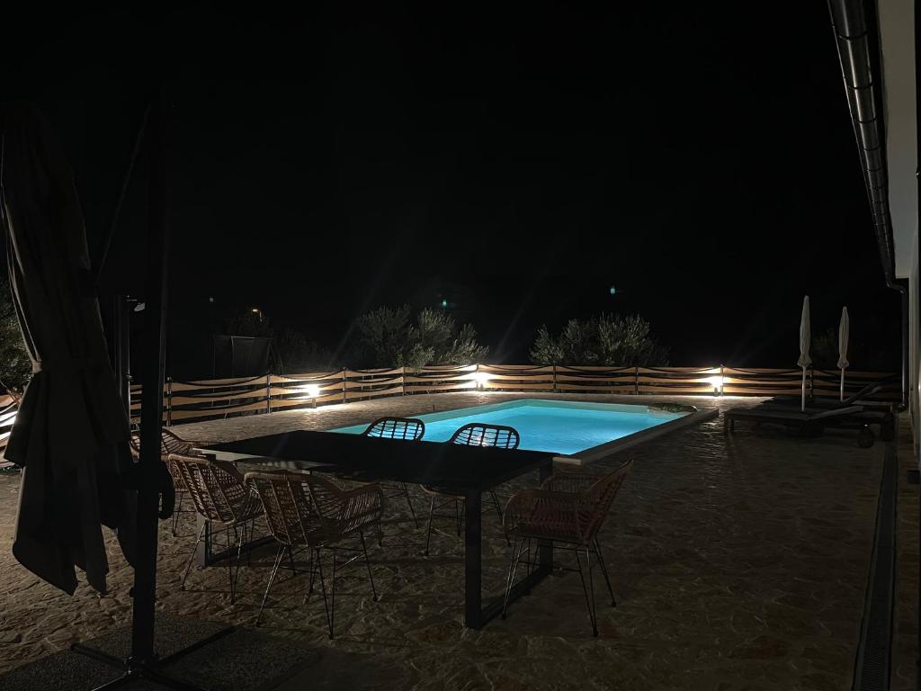 Bazén v ubytovaní Wonderful Holiday House Bruno with heated pool alebo v jeho blízkosti