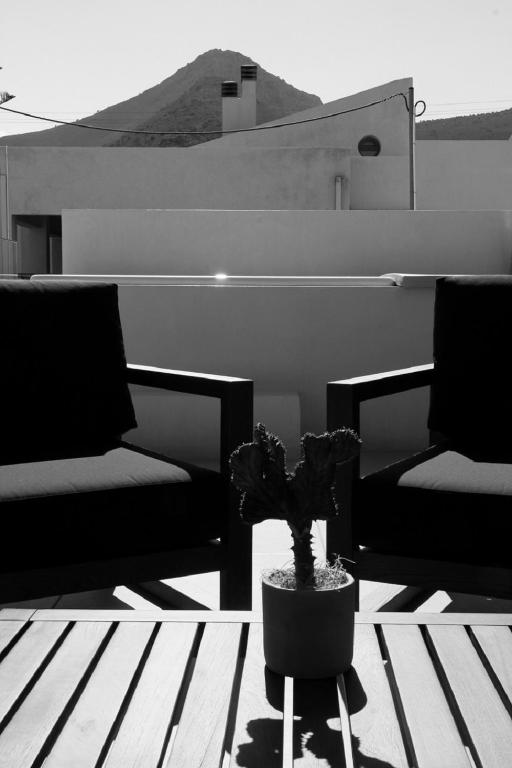 Posezení v ubytování Elounda Katikia Luxury Living