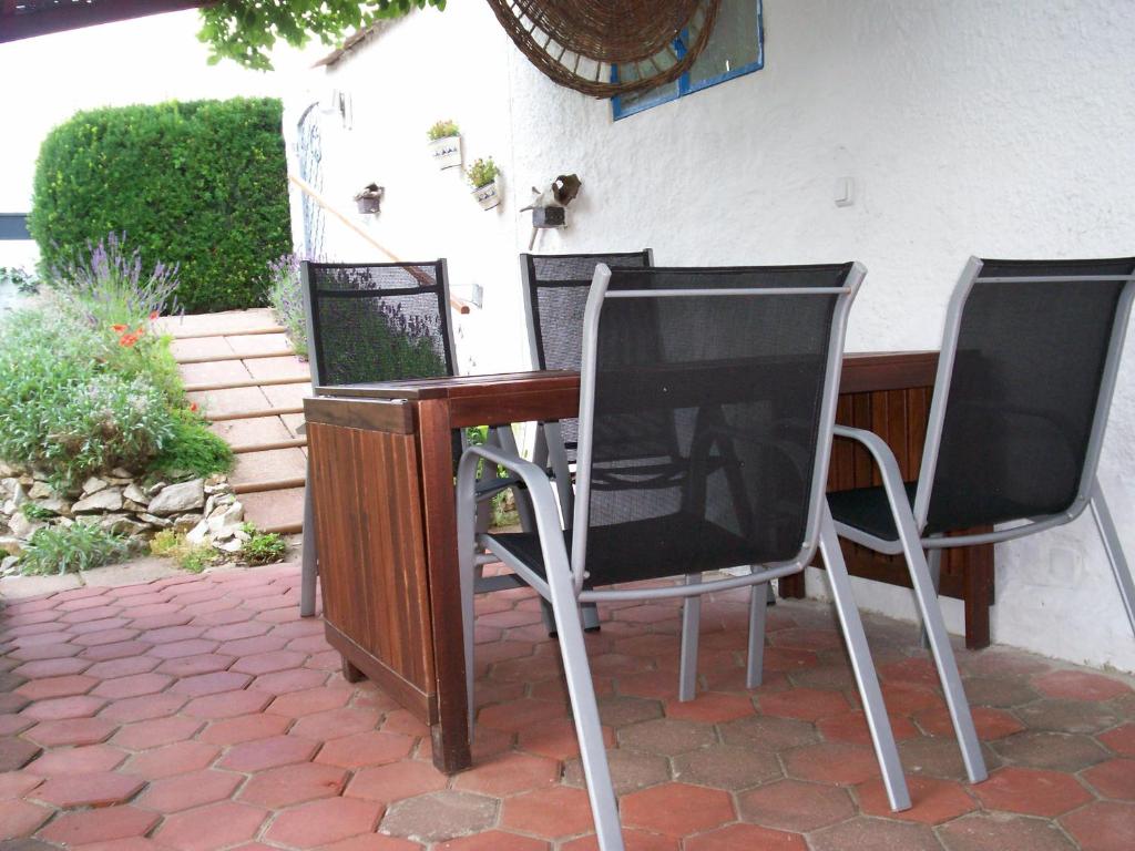 Patio nebo venkovní prostory v ubytování Das Steghaus