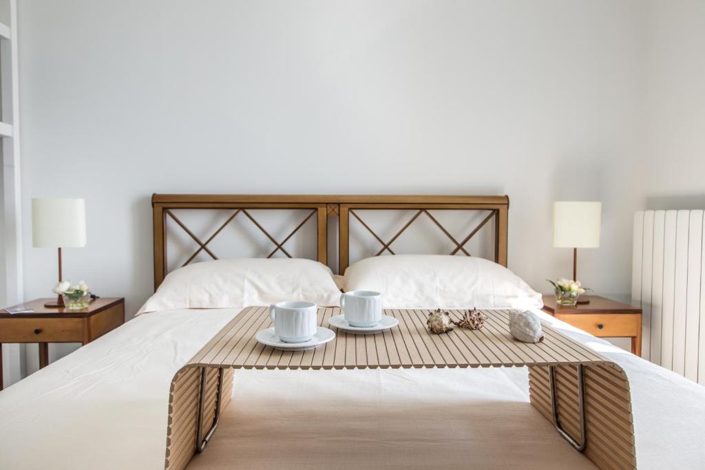 Łóżko lub łóżka w pokoju w obiekcie Fani Luxury Villas
