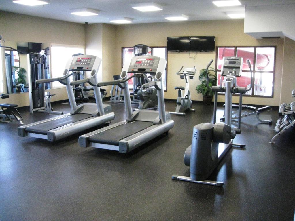 Fitness centrum a/nebo fitness zařízení v ubytování Ramada by Wyndham Stettler